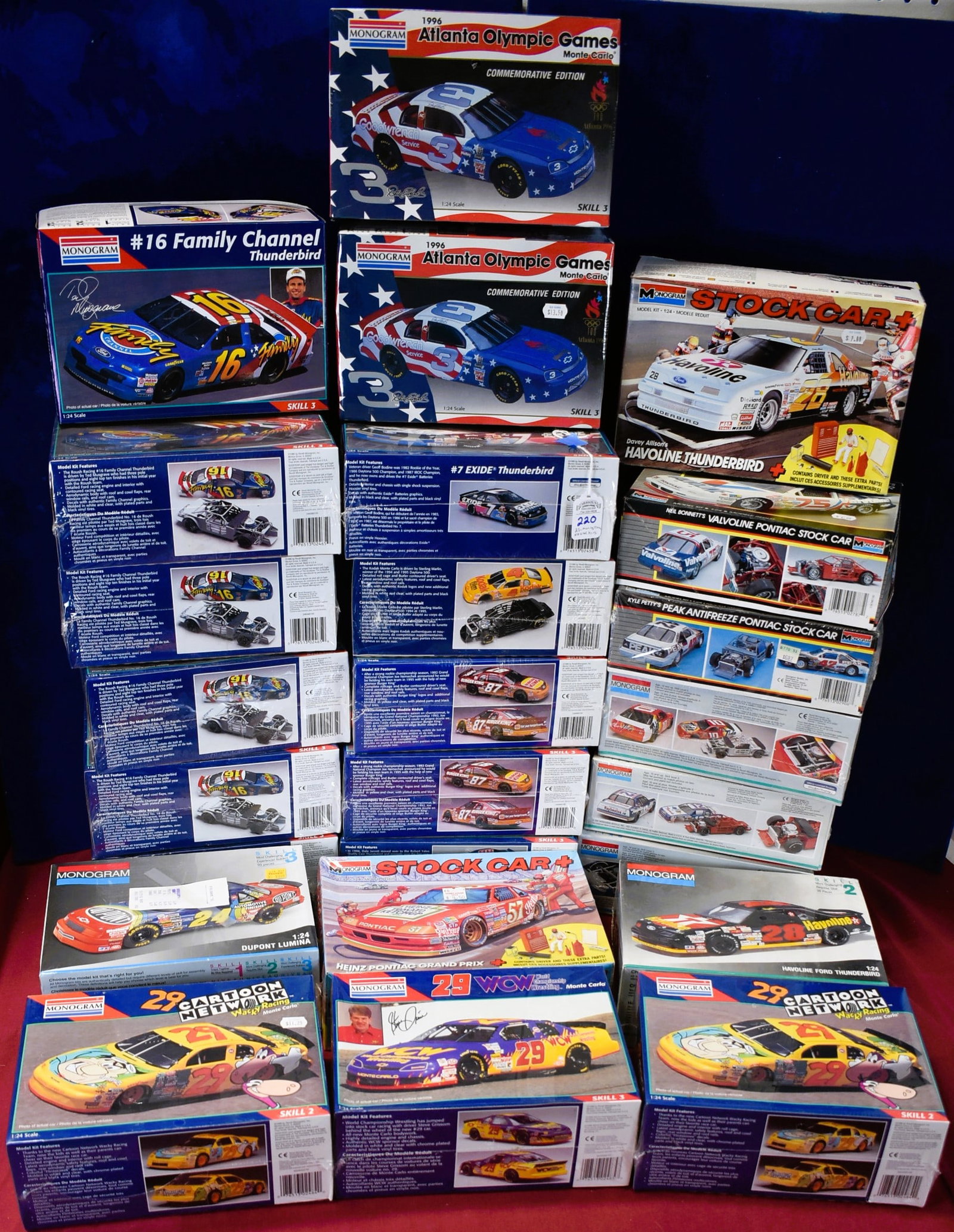 Lot of 25 Monogram Nascar Model Kits - 1/24 Scale (1 of 4)