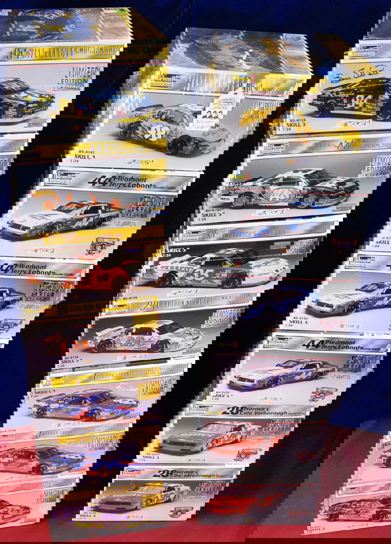 Lot of 13 Revell Monogram - 8 Limited Edition and 5 Legend Series Nascar Model Kits. (1 of 2)
