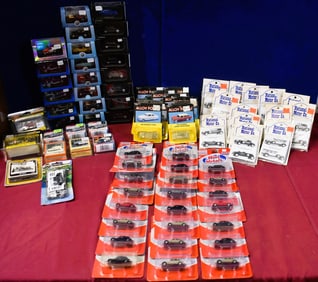 Large Lot of Toy Vehicles and Vehicle Build Kits - Various Manufacturers