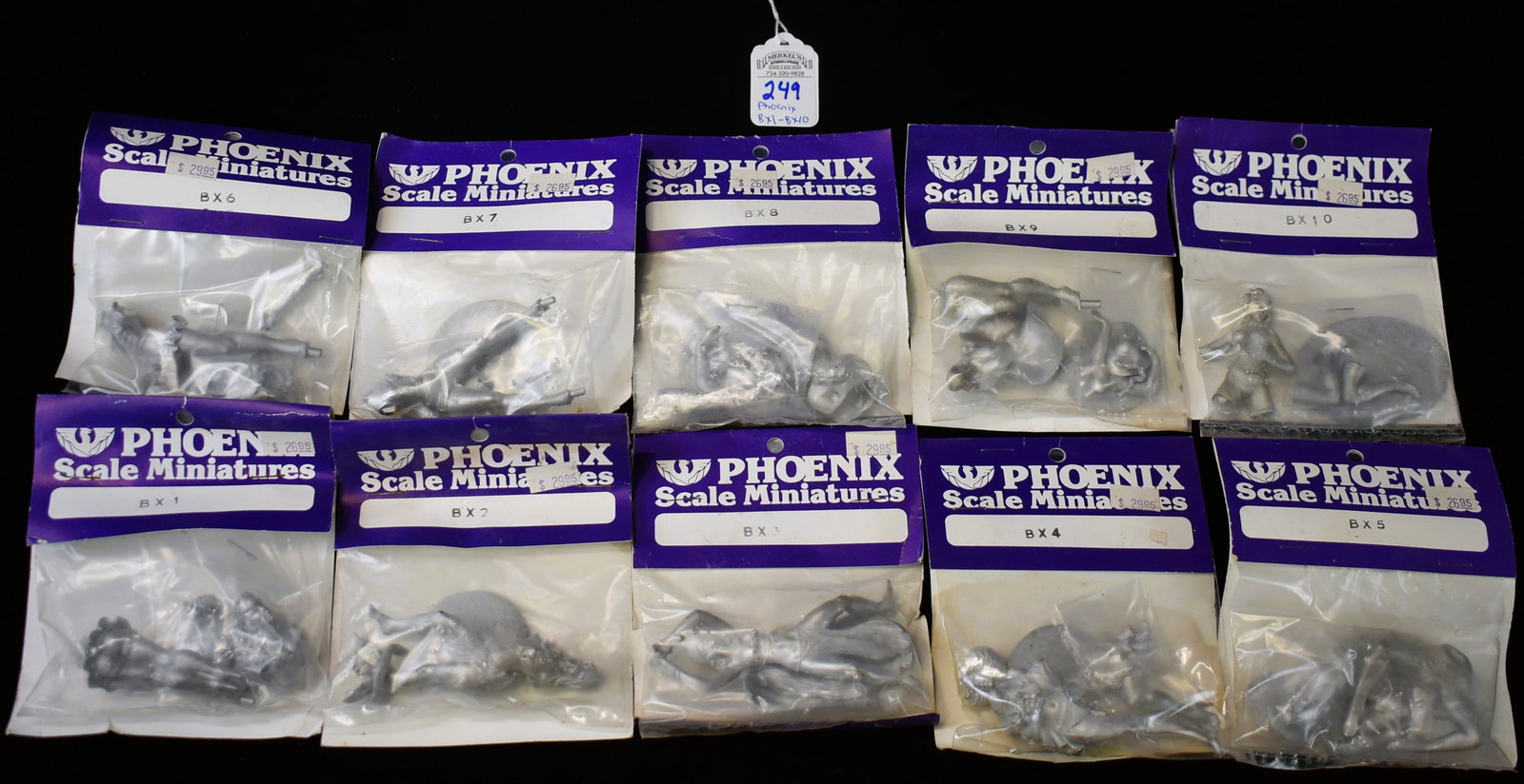 Lot of 10 Rare Adult Phoenix Scale Miniatures Series - "The Phoenix Phollies": 10 Rare Adult Phoenix Phollies Models as follows: 1.) French Maid - 1982 - #BX1. 2.) Hula Dancer - 1982 - #BX2, 3.) Belly Dancer - 1982 - #BX3. 4.) Can Can Dancer - 1983 - #BX4. 5.) School Girl - 1983