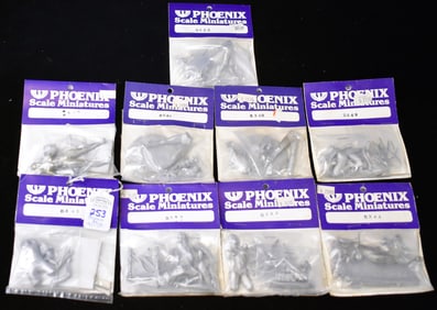 Lot of 9  Rare Adult Phoenix Scale Miniatures Series - "The Phoenix Phollies"