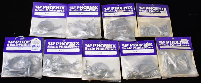 Lot of 9 Rare Adult Phoenix Scale Miniatures Series - "The Phoenix Phollies"