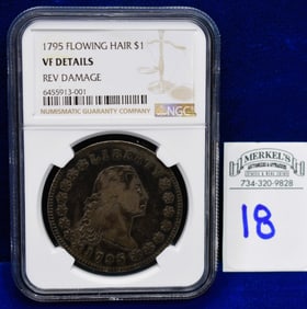 1795 Flowing Hair $1 - NGC VF DETAILS