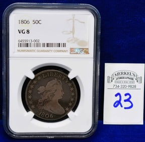 1806 50C Draped Bust - NGC VG 8 - US Coin