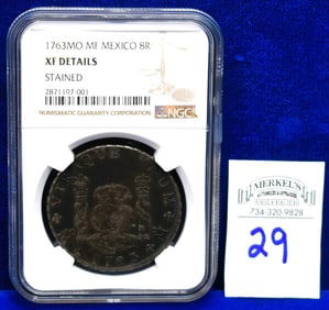 1763 MO MF Mexico 8R - NGC XF DETAILS - Silver Coin