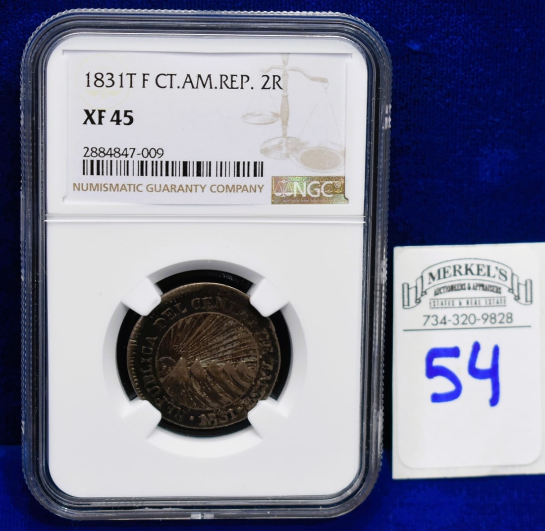 1831T F CT.AM.REP. 2R - NGC XF 45 - Silver Coin (1 of 4)
