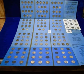 Lot of 4 Whitman Quarter Albums (Barber Vol 1,2 & Washington Vol 1,2) Additional (3) Seated