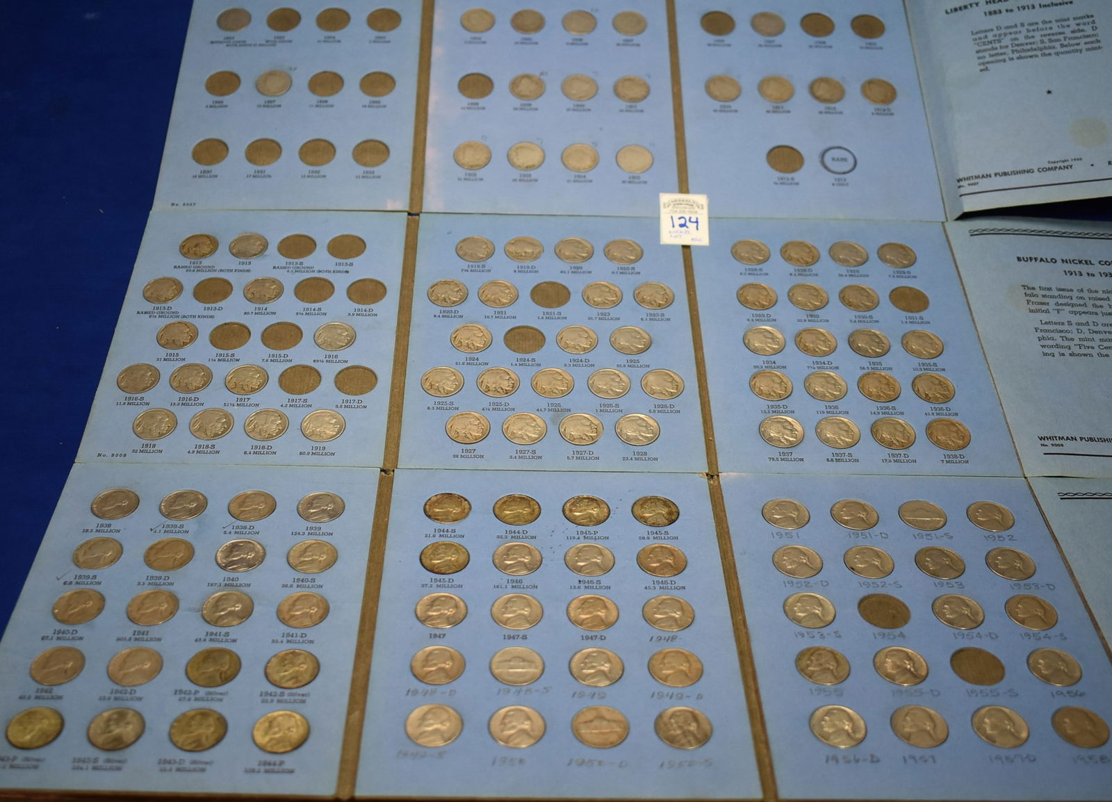 Lot of 3 Whitman Nickel Albums (Liberty Head 1883-1913, Jefferson Starting 1938 & Buffalo 1913-1938) (1 of 4)