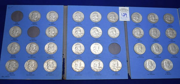 Benjamin Franklin Half Dollar Collection 1948-1963 Whitman Album (32 Coins)