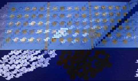 Lot of 102 Mercury Dimes W/ Whitman Album