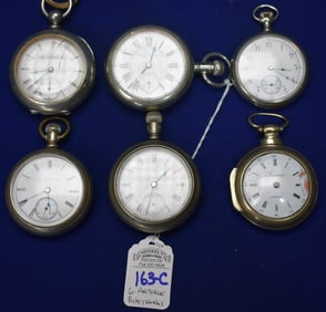 Lot of 6 Antique Pocket Watches