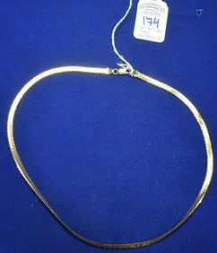 20' 14k Yellow Gold Herringbone Necklace - (26.23 GRAMS 14K GOLD)