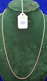 24' Rope Chain, 14K Yellow Gold