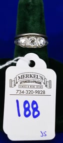 Old Cut Diamond and Platinum Wedding Ring Set