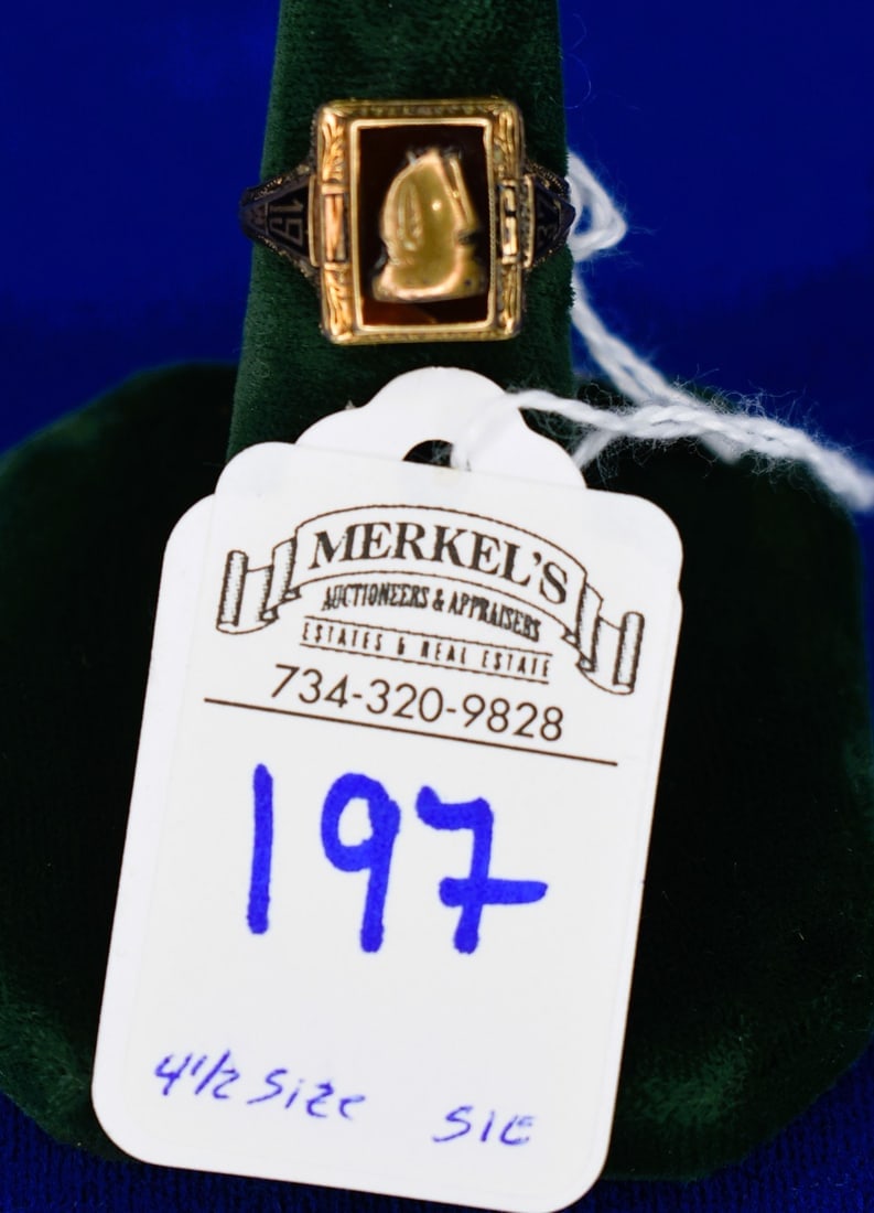 1937 10K Yellow Gold Class Ring (1 of 3)