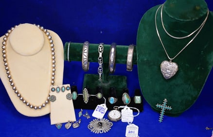 Large Sterling and Southwest Jewelry Lot