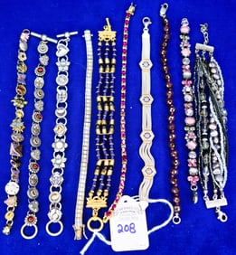 Lot of 10 Various Bracelets