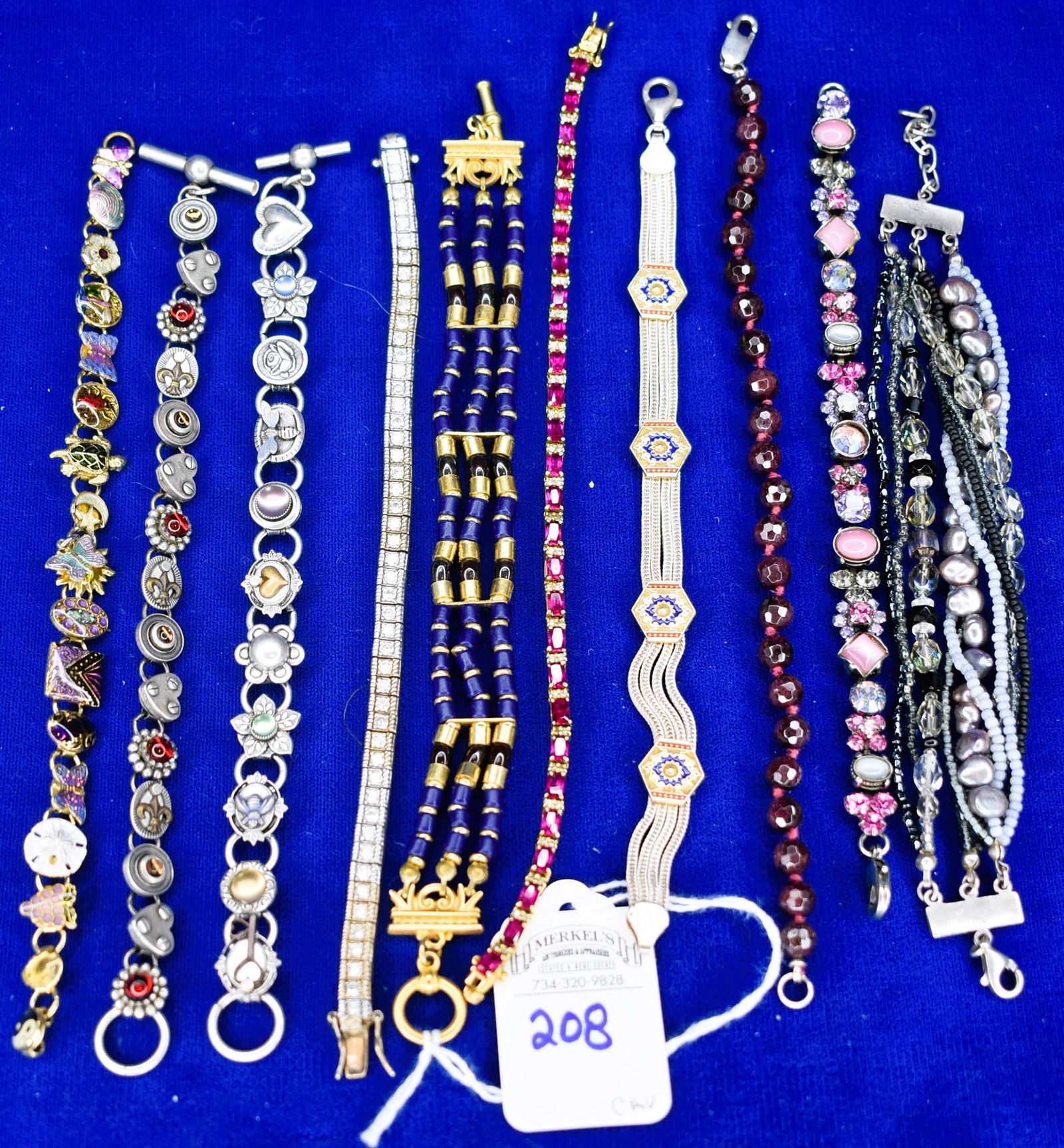 Lot of 10 Various Bracelets (1 of 3)