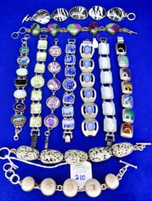 Lot of 11 Various Bracelets