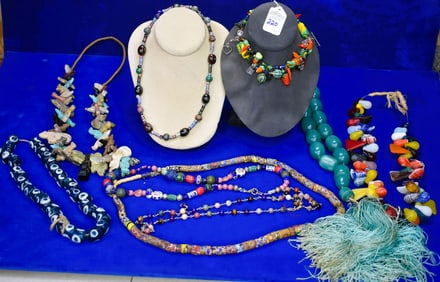 10 Pieces of Various Beaded Jewelry in this lot