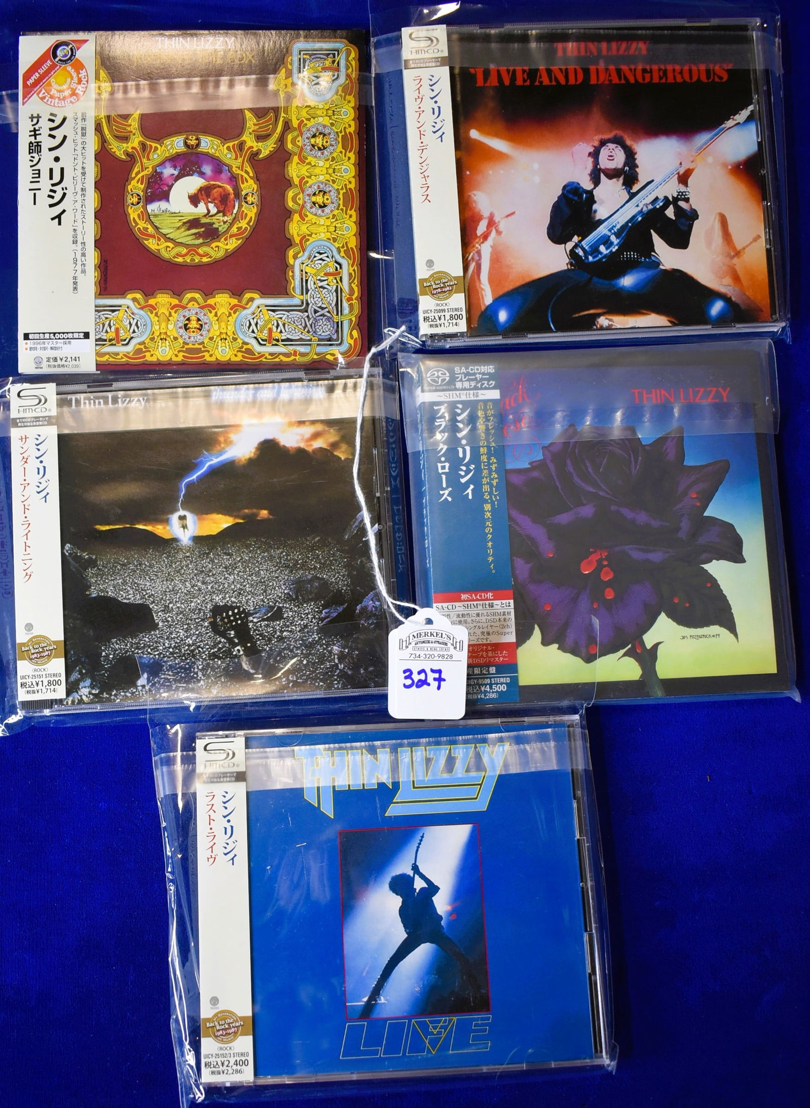 Lot of 5 Thin Lizzy Japanese Release CDs (1 of 2)
