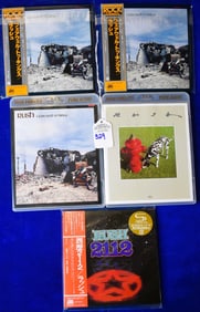 Lot of 5 Rush CDs (2 Blue-ray, 3 Japanese Releases)
