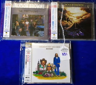 Lot of 3 Jackson Browne Japanese Release CDs