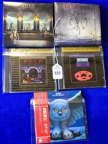 Lot of 5 Rush (1 Japanese Release, 2 Sets, 2 Original Master Recordings) CDs