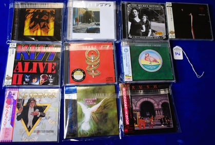 Lot of 10 CDs (Alice Cooper, Rush, Kiss, Santana, Toto & More)