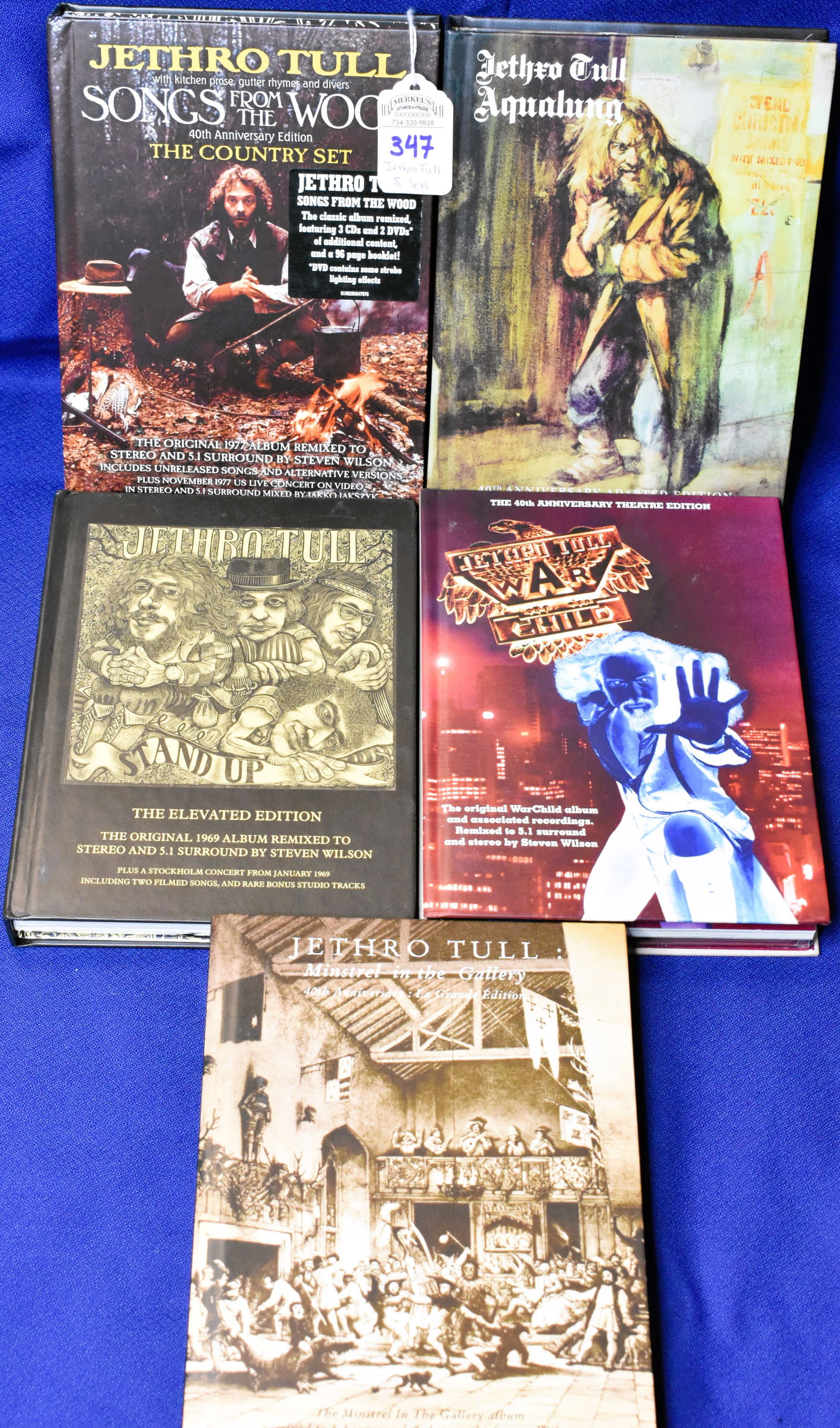 Lot of 5 Jethro Tull CD Box Sets (1 of 3)