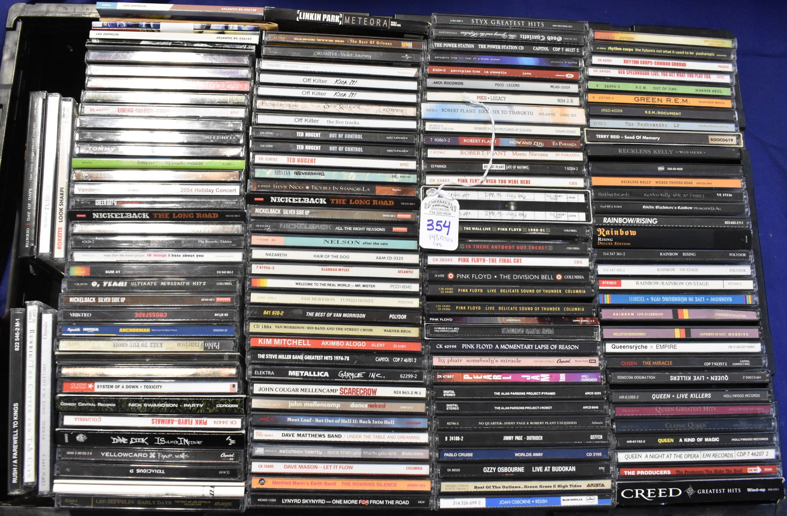 Lot of ~143 Various CDs (Living Colour, Nickelback, Green Day, Dave Matthews Band, Van Morrison, Ted (1 of 3)