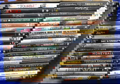 Lot of 36 DVD Movies With Hunting DVDs