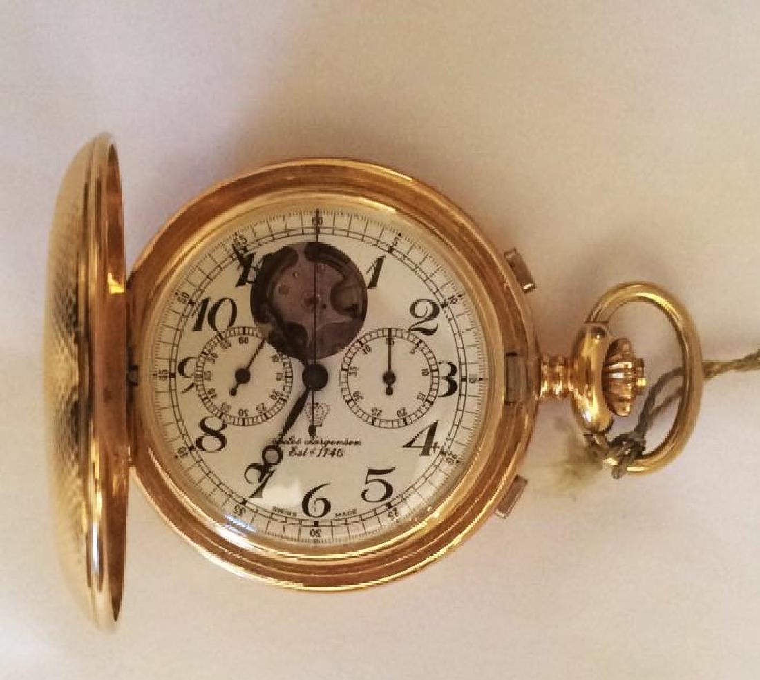 Rare CHRONOGRAPH VALJOUX 23 OPEN HEART BY JURGENSEN (1 of 5)