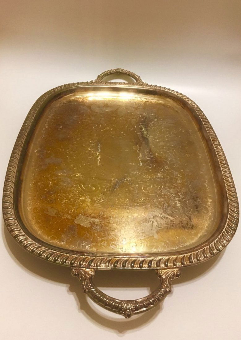 Sterling Silver Large Serving Tray (1 of 6)