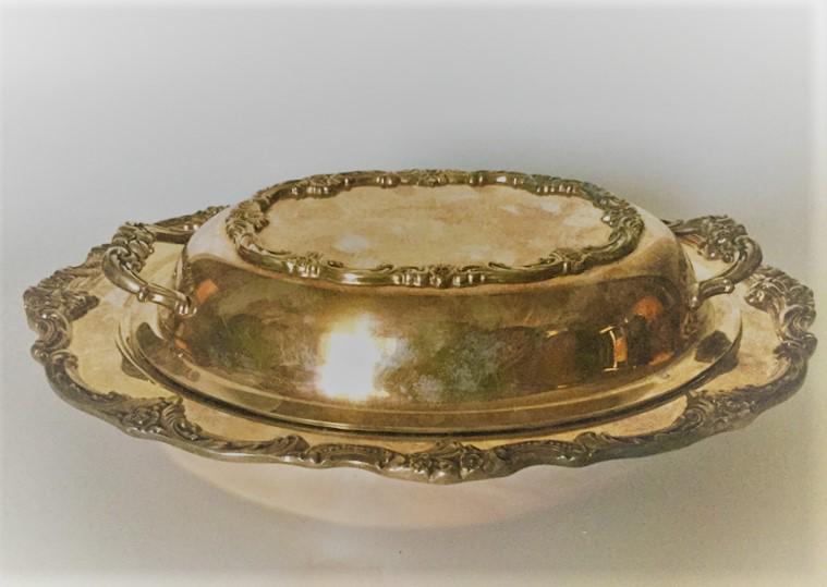 Tara Hall Silver Covered Serving Dish (1 of 3)