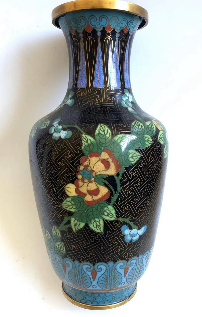 19th Chinese Cloisonne  Vase (1 of 2)