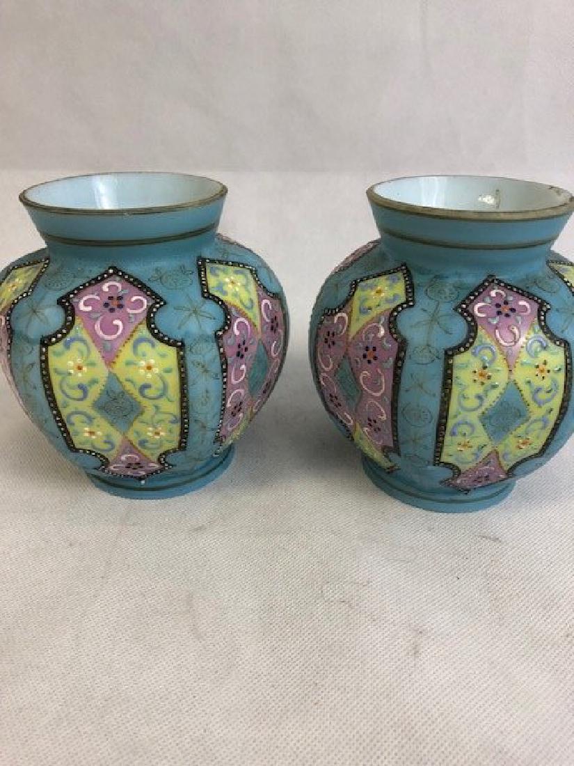 Pair Thomas Webb vases: Pair Thomas Webb vases 12 cm high Location: United Kingdom, London