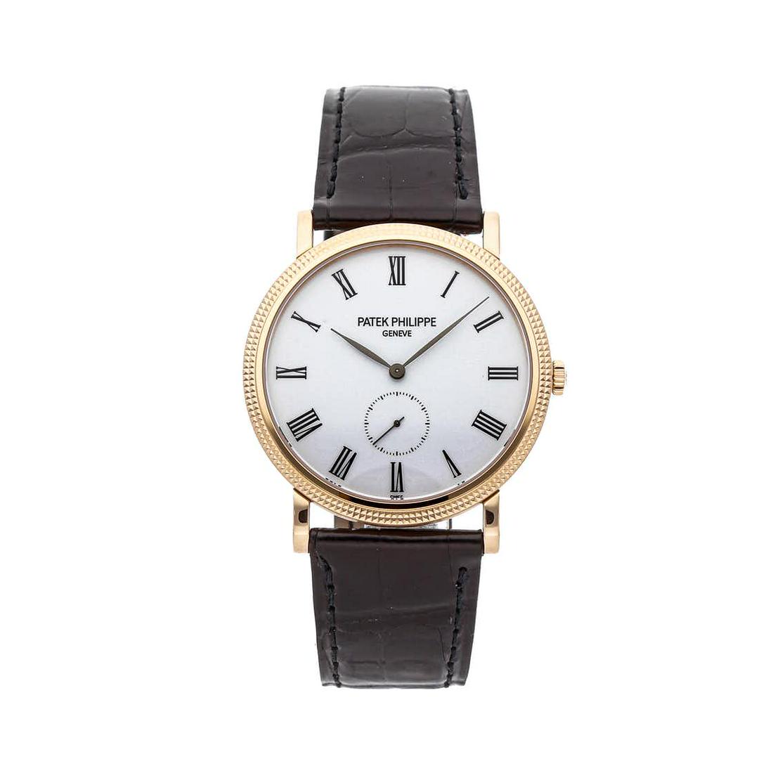 PATEK PHILIPPE CALATRAVA 5119R-001: Brand:PATEK PHILIPPE Model: PATEK PHILIPPE CALATRAVA 5119R-001 Case Size: 36mm Movement: Mechanical (Hand-winding) Complications: Time Only Material:Rose Gold Band Material:Alligator Box/Pap