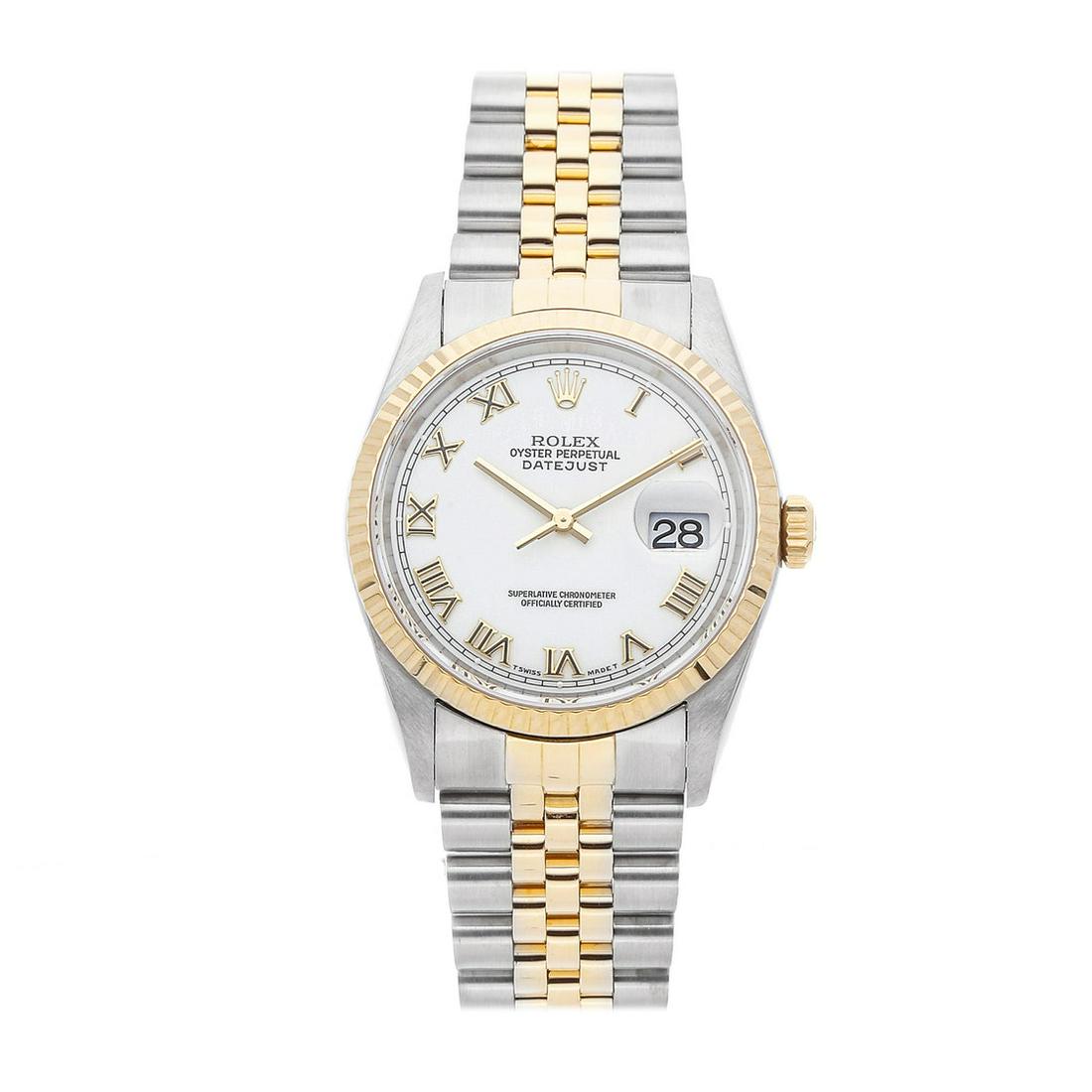ROLEX DATEJUST 16233: Brand: Rolex Model: Datejust Case Size: 36mm Movement: Mechanical (Automatic) Complications: Date Material: Stainless Steel Band Material: Stainless Steel Box/Papers: Box Only