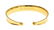NIALAYA CZ GOLD STERLING 925 SILVER BANGLE BRACELET - 3