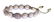 NIALAYA PURPLE CZ PEARL 925 SILVER BRACELET - 8
