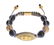 NIALAYA CZ MATTE ONYX GOLD 925 SILVER BRACELET
