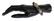 NIALAYA CZ MATTE ONYX GOLD 925 SILVER BRACELET - 5