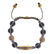 NIALAYA CZ MATTE ONYX GOLD 925 SILVER BRACELET - 6