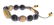 NIALAYA CZ MATTE ONYX GOLD 925 SILVER BRACELET - 8