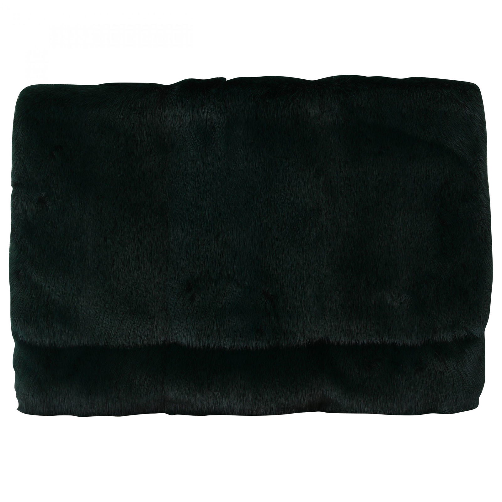 DOLCE & GABBANA GREEN LEATHER MINK FUR CLUTCH HANDBAG: Brand: DOLCE & GABBANA Model: Evening party clutch purse Material: 100% Mink fur Color: Green Measurements: 36cm x 48cm