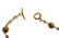 NIALAYA RED CZ 18K GOLD 925 SILVER BRACELET - 4