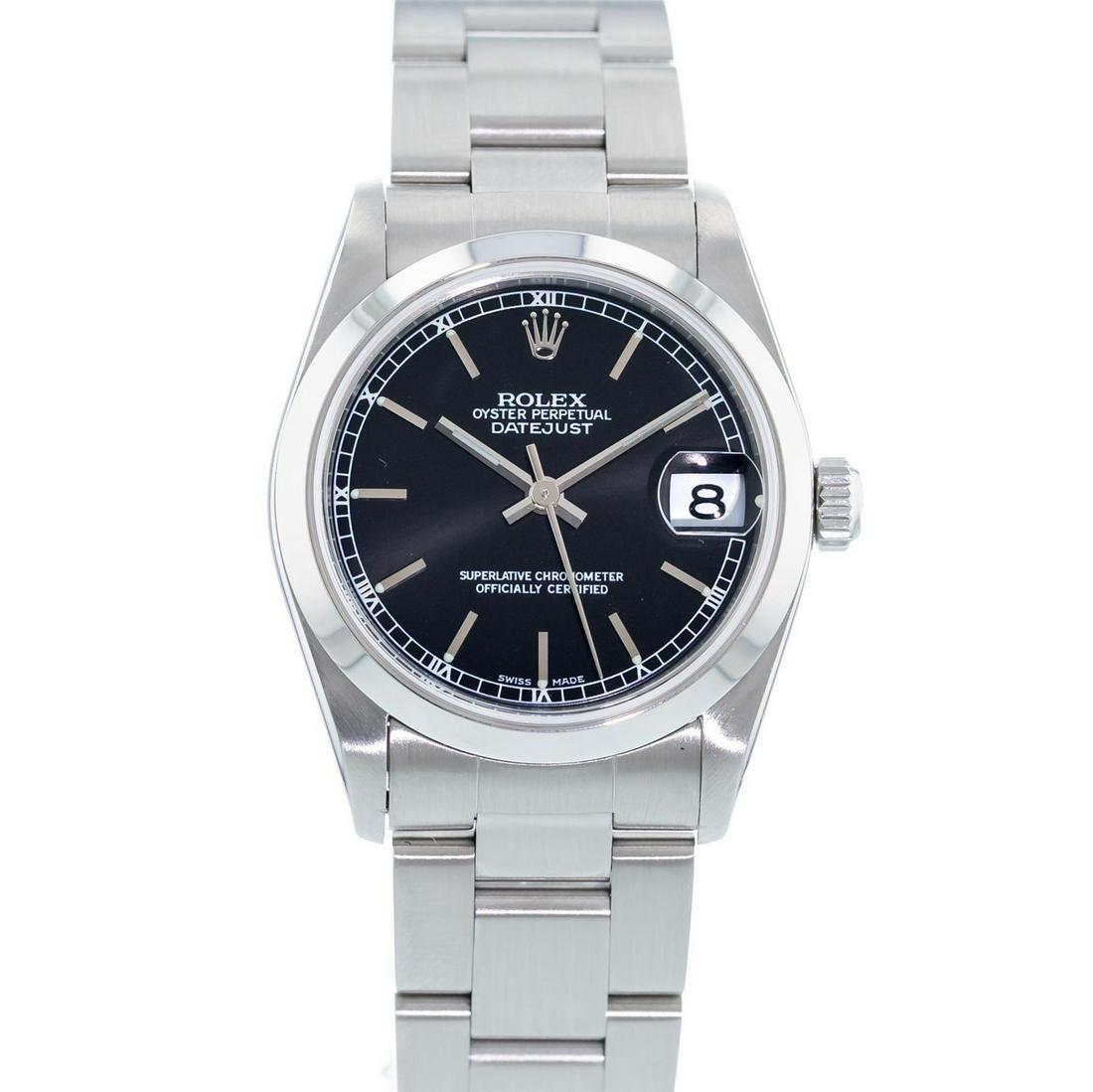 ROLEX DATEJUST: Brand: Rolex Model: Datejust Case Size: 31mm Movement: Automatic Material: Stainless Steel Band Material: Stainless Steel Box: No Papers: No