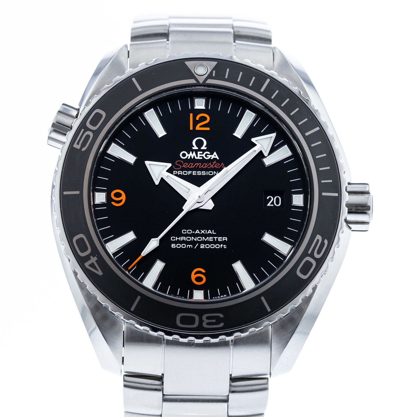 OMEGA SEAMASTER PLANET OCEAN 600M: Brand: OMEGA Model: Seamaster Planet Ocean Case Size: 45.50mm Movement: Automatic Material: Stainless Steel Band Material: Stainless Steel Box: No Papers: No