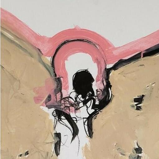 Flying Wings Large Acrylic Painting: Title: Flying Wings Large Acrylic Painting Materials: Acrylic Paint, Graphite, Paper Description: Measurements: 26 x 40 Medium: Graphite and acrylic on paper